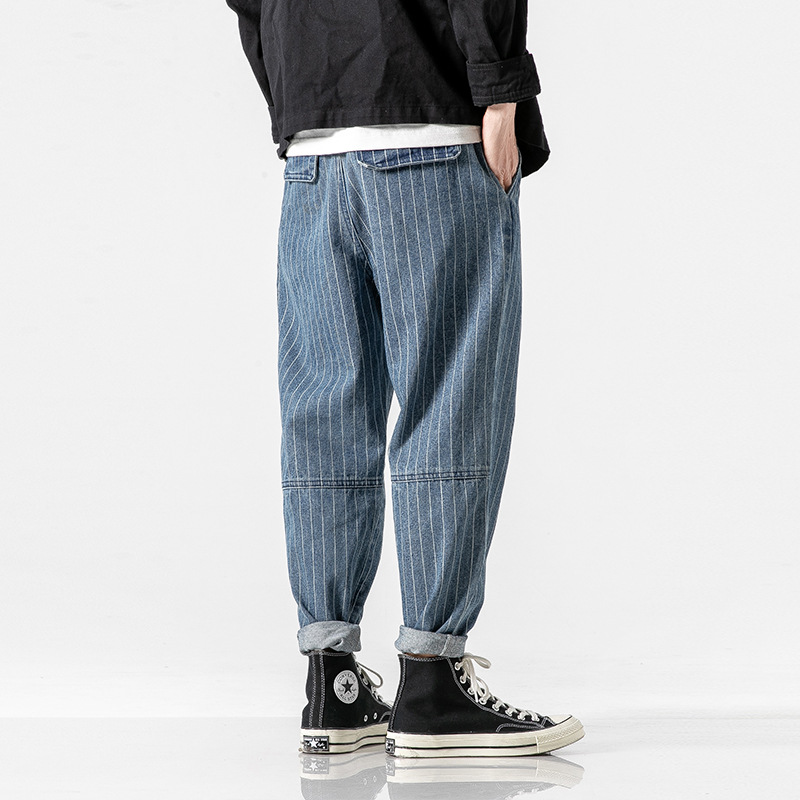 Theo Pinstripe Workwear Pants