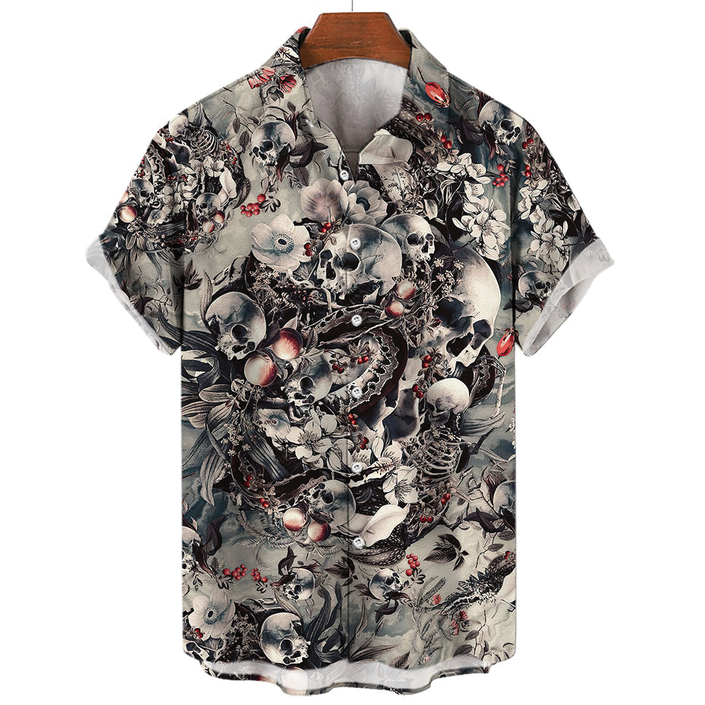 Hawaiian Skull Shirt