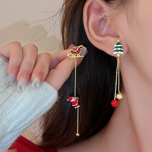 Enchanted Eve: Santa & Bells Earrings