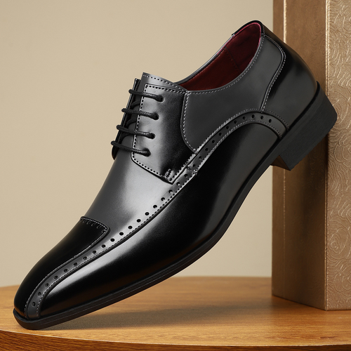 Salvatori Leather Brogue Dress Shoes