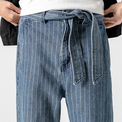 Theo Pinstripe Workwear Pants