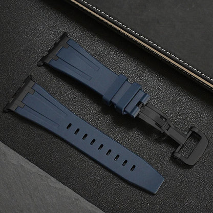 Onyx Titanium Silicone Apple Watch Band